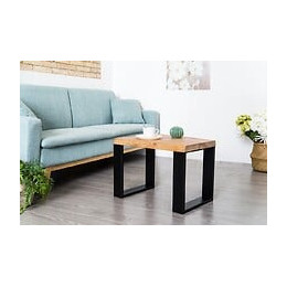 Pied Meuble Design Rei Fixe Métal Brut Noir