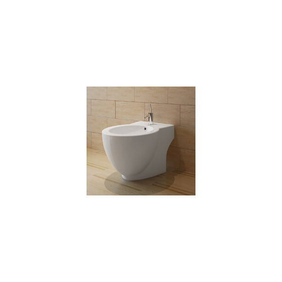 Bidet Rond Céramique Haute Qualité Blanc - Blanc