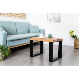 Pied Meuble Design Rei Fixe Métal Brut Noir