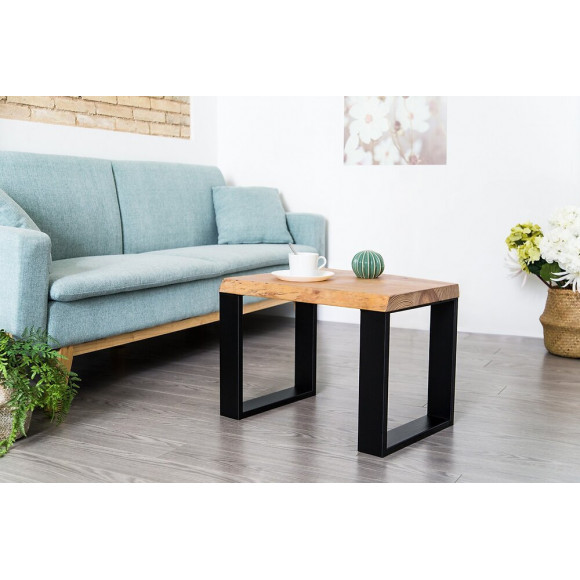 Pied Meuble Design Rei Fixe Métal Brut Noir