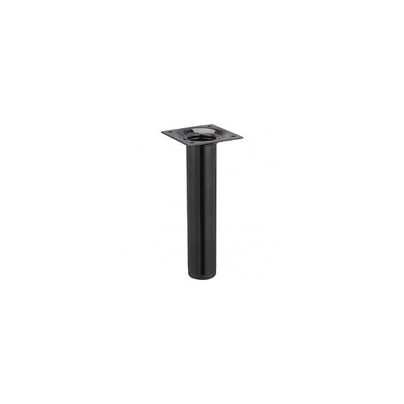Pied Meuble Cylindrique Hettich Fixe Acier Époxy Noir