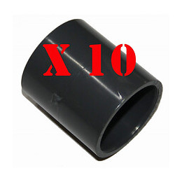 Lot De 10 Manchons, Ø 50 Mm, Pvc  Pression Pn16 - Générique - In-sma1050-01-x10