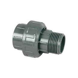 Manchon Union Pvc En 3 Pièces,  Ø 50 - 1" 1/2 - Générique - So-rum50m