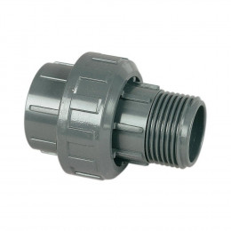 Manchon Union Pvc En 3 Pièces,  Ø 50 - 1" 1/2 - Générique - So-rum50m