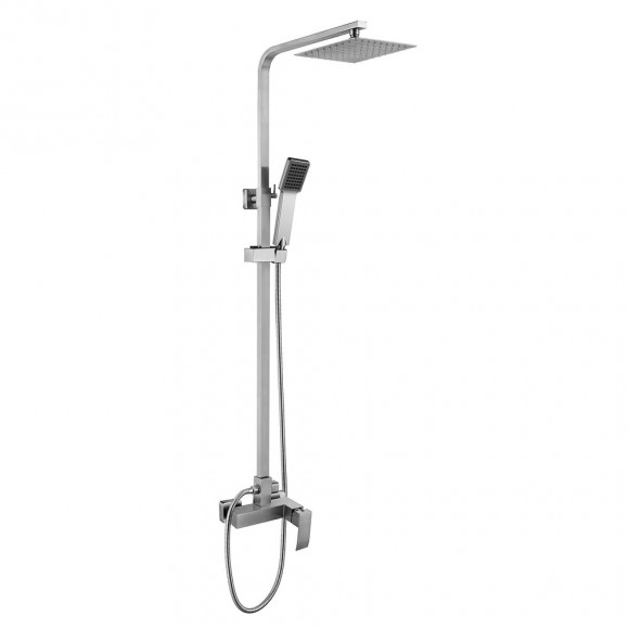 Colonne De Douche Cabernet Inox Brossé Avec Cartouche Céramique Acs