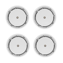 Evacuate-lot De 4 Mini Détecteurs De Fumée Nf 10 Ans