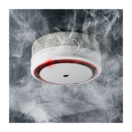 Evacuate-lot De 4 Mini Détecteurs De Fumée Nf 10 Ans