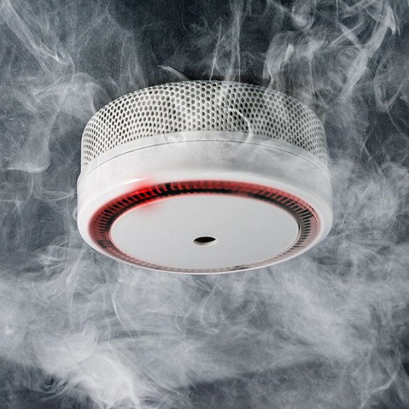 Evacuate-lot De 4 Mini Détecteurs De Fumée Nf 10 Ans