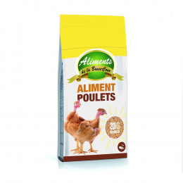 Aliment Poulet Croissance Basse Cour,  20kg. - Sud-ouest Aliment - Soa-10723852