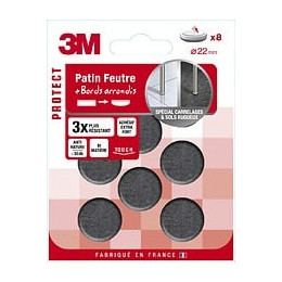 Lot De 8 Patins En Feutre 3m