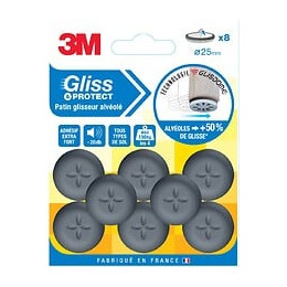 Lot De 8 Patins En Plastique 3m