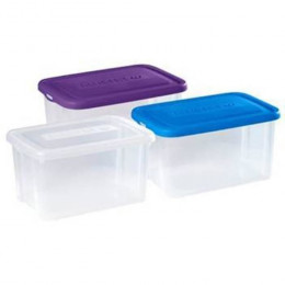 Allibert Boite De Rangement Handy - Couvercle Bleu - 50 L