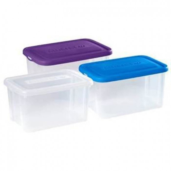 Allibert Boite De Rangement Handy - Couvercle Bleu - 50 L