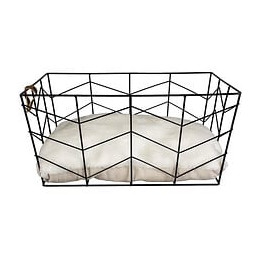 Europet Bernina Panier Caviar En Metal Rectangulaire Duvo+ - Noir - Pour Chat