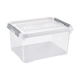 Allibert Boite De Rangement Handy Plus - Clips Gris - Couvercle Transparent - 15 L