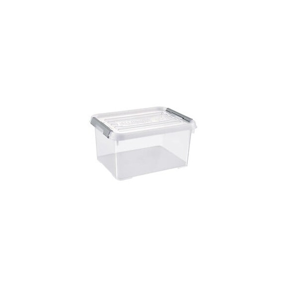 Allibert Boite De Rangement Handy Plus - Clips Gris - Couvercle Transparent - 15 L