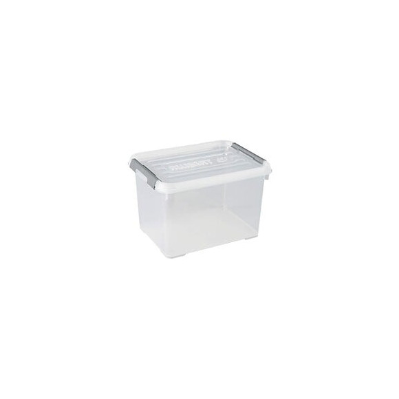 Allibert Boite De Rangement Handy Plus - Clips Gris - Couvercle Transparent - 20 L