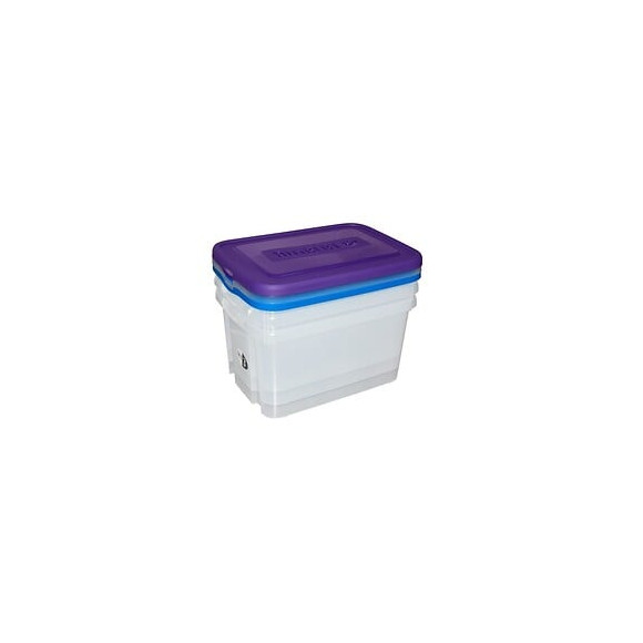 Allibert Boite De Rangement Handy - Couvercle Bleu - 50 L