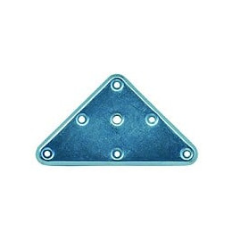 Plaque De Montage Triangulaire Métal À Visser, H.120 X L.70 Mm