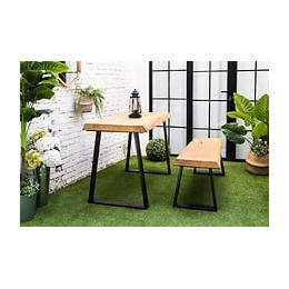 Pied Meuble Design Rei Fixe Métal Brut Noir