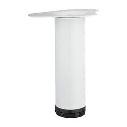Pied Table Basse Cylindrique Hettich Réglable Acier Époxy Blanc