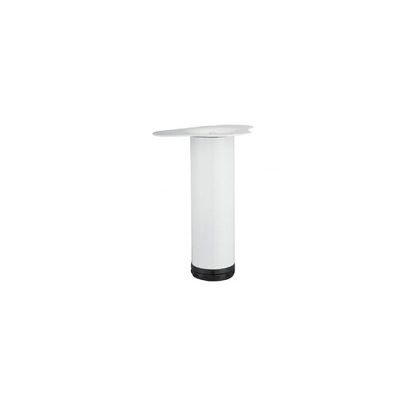 Pied Table Basse Cylindrique Hettich Réglable Acier Époxy Blanc