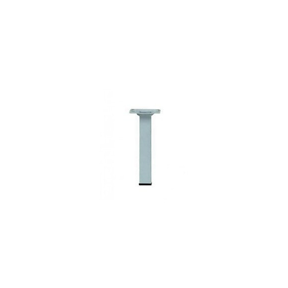 Pied Meuble Carré Hettich Fixe Acier Époxy Blanc