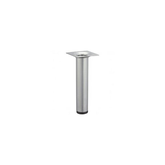 Pied Meuble Cylindrique Hettich Fixe Acier Époxy Gris