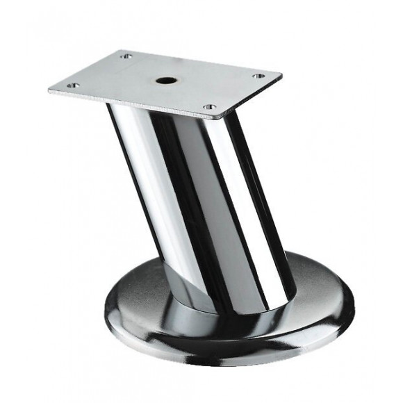 Pied Meuble Design Hettich Fixe Acier Chromé Gris