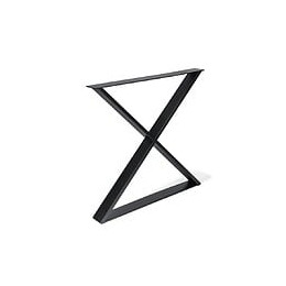 Pied Meuble Design Rei Fixe Métal Brut Noir