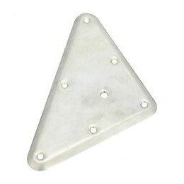 Plaque De Montage Triangulaire Métal À Visser, H.221 X L.126 Mm