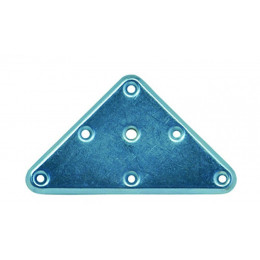 Plaque De Montage Triangulaire Métal À Visser, H.120 X L.70 Mm