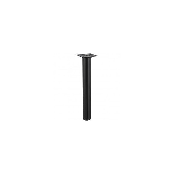 Pied Table Basse Cylindrique Hettich Fixe Acier Époxy Noir