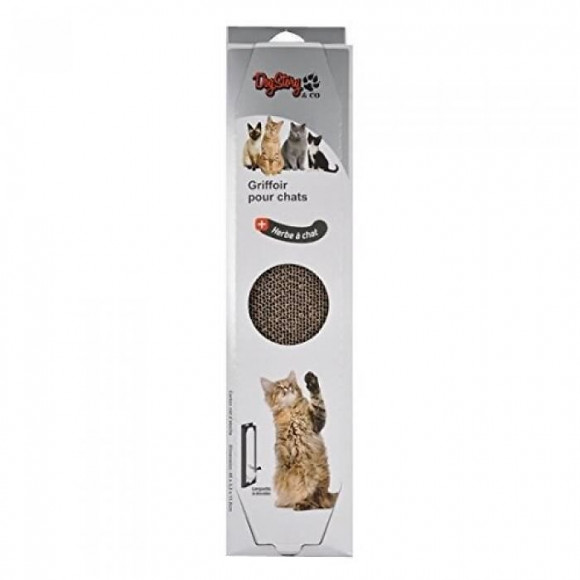 Griffoir - Pour Chat  - Papier - Sachet Dherbe A Chat Inclus - 45 X 11,5 X 3,3cm