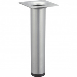 Pied Meuble Cylindrique Hettich Fixe Acier Époxy Gris