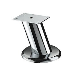 Pied Meuble Design Hettich Fixe Acier Chromé Gris