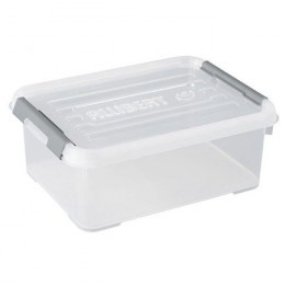 Allibert Boite De Rangement Handy Plus - Clips Gris - Couvercle Transparent - 12 L