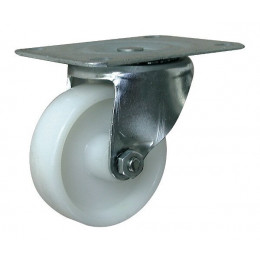 Roulette Pivotante Nylon Ø 75mm (platine 105 X 85 Mm)