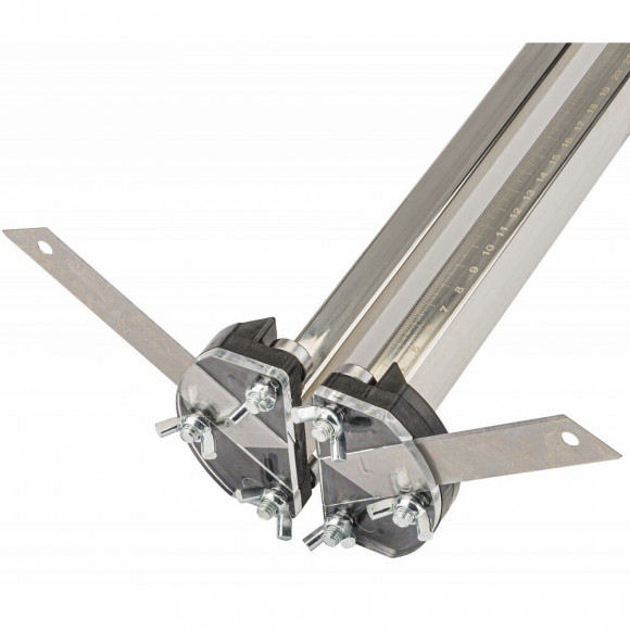 Power Tool - Cutter Pour Plaques De Plâtre - 2 Couteaux - Coupe 20-600 Mm - Épaisseur Max Plaque 10 Mm - Poids 1.7 Kg - Gris