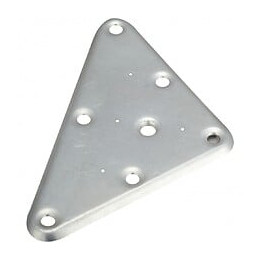 Plaque De Montage Triangulaire Métal À Visser, H.140 X L.80 Mm