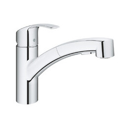 Mitigeur Evier Bec Bas Eurosmart Avec Douchette Extractible