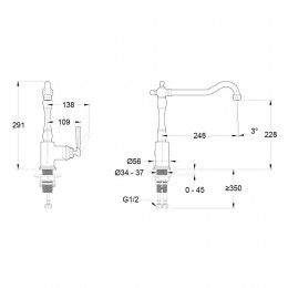 Mitigeur De Cuisine Cleo, Chrome