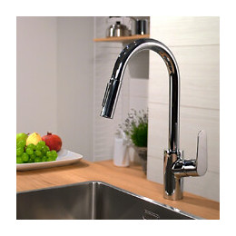 Hansgrohe Mitigeur Cuisine Avec Douchette Focus M41 24 2 Jets Chrome