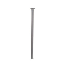Pied De Table Basse Cylindrique Fixe Acier Mat Gris, 70 Cm