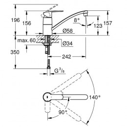 Robinet Cuisine Eurostyle Cosmopolitan 32230002