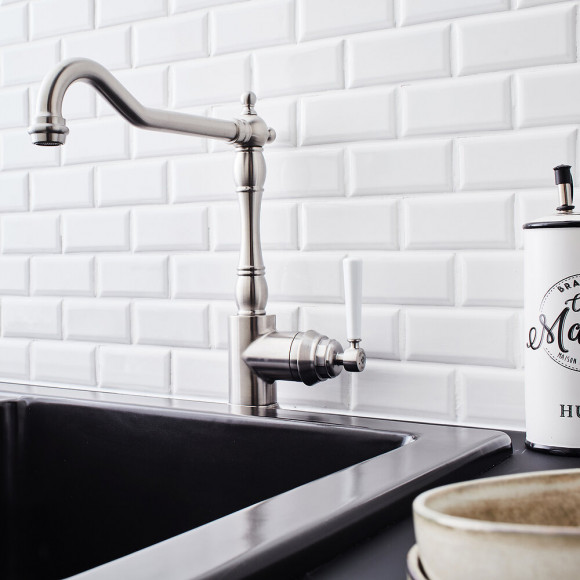 Mitigeur De Cuisine Cleo, Inox Brosse