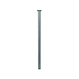 Pied De Table Cylindrique Fixe Acier Mat Gris, 80 Cm
