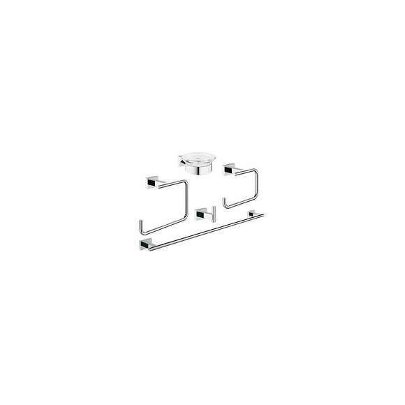 Set D Accessoires Essentials Cube 40758001, Chrome