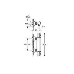 Mitigeur Thermostatique Douche Grohtherm 800 Grohe
