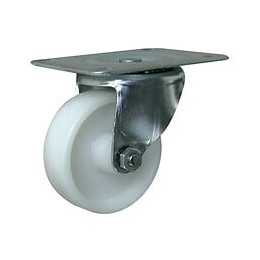 Roulette Pivotante Nylon Ø 75mm (platine 105 X 85 Mm)